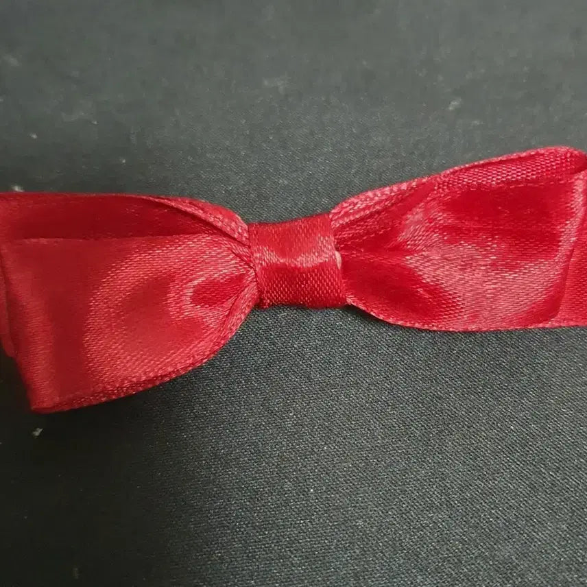 [BUNJANG] Handmade Simple Red Ribbon / 심플 빨간리본 (수 작업)