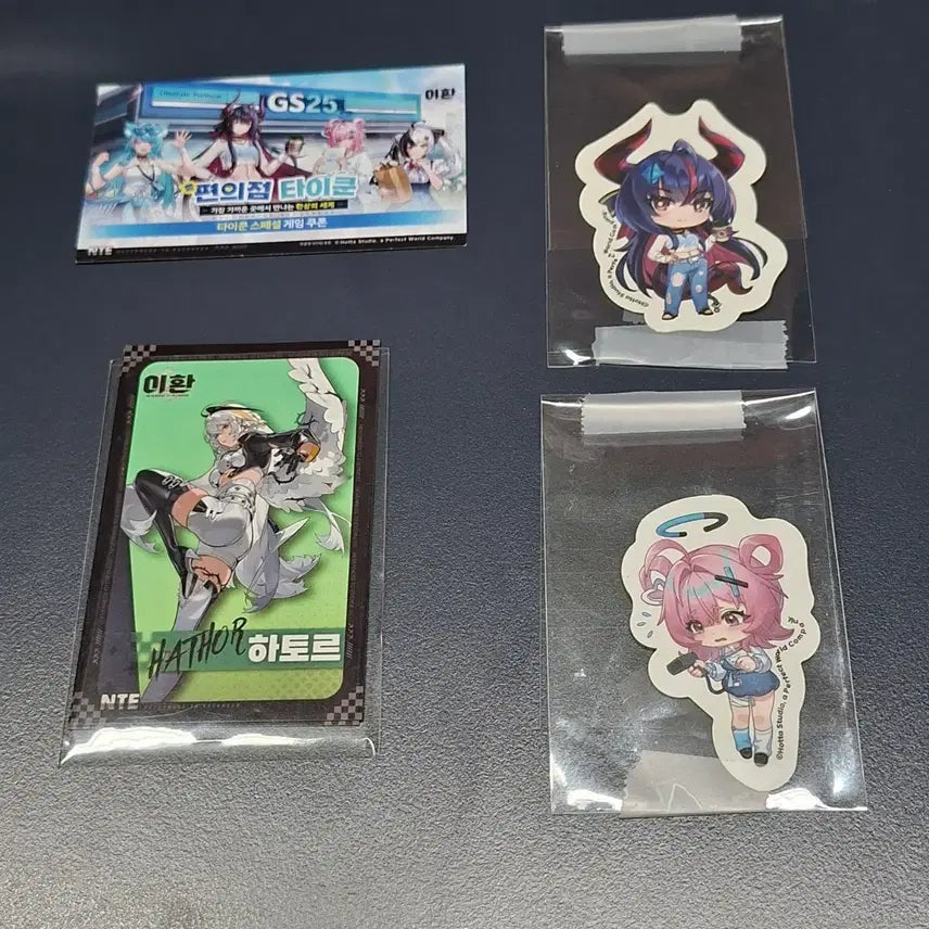 [BUNJANG] Lee Hwan Convenience Store Tycoon GS25 Collaboration Redeem Code, Shinku, Cheese Sticker, Hatoru Photocard / 이환 편의점 타이쿤 gs25 콜라보 리딤코드 신쿠 치즈 스티커 하토르 포카