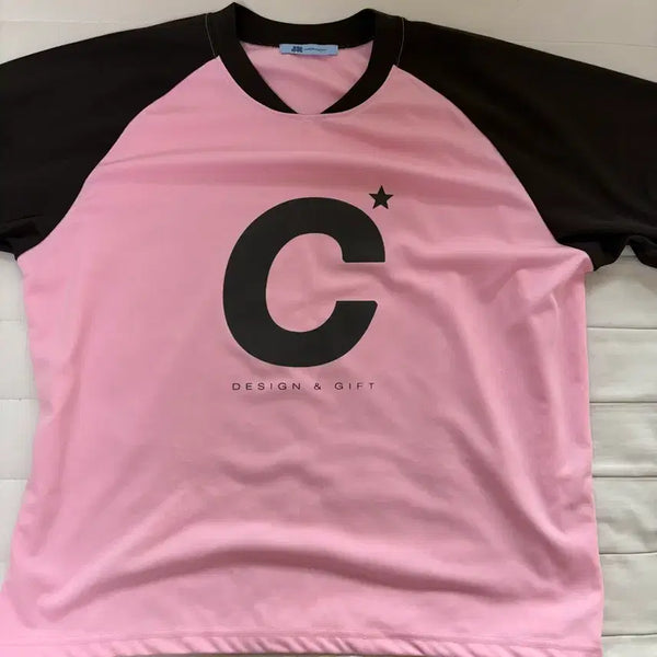 [BUNJANG] JX Choi Nagan Raglan T-Shirt Short Sleeve Pink Brown / 지초이 jx 지프트샵 나그랑 레글런 티셔츠 반팔 핑크브라운