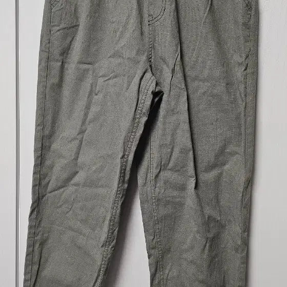 [BUNJANG] Semi Wide Fit Elastic Waist Cotton Pants / 바지 세미 와이드 밴딩 팬츠