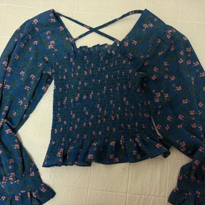 [BUNJANG] Blue Flower Blouse Collection / 블루 플라워 블라우스 외 모음