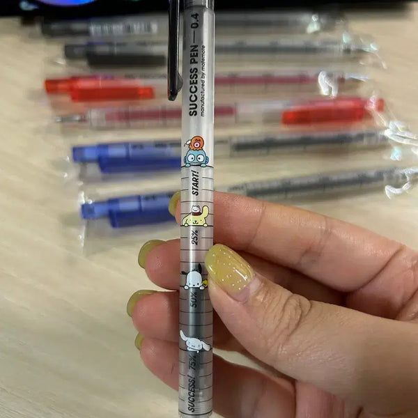 [BUNJANG] Sanrio Motemote Success Pen Set / (15개) 산리오 모트모트 성공펜 세트 검정색 빨강색 파랑색