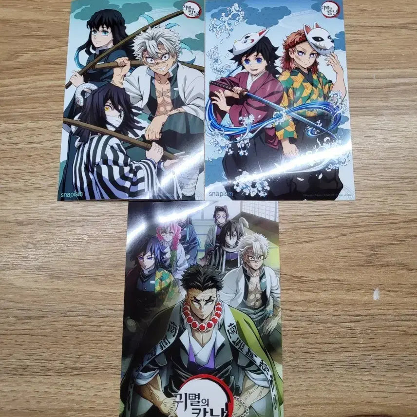 [BUNJANG] Demon Slayer Stickers (3 Sheets) / 귀멸의 칼날 스티커 3장