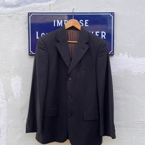 [BUNJANG] HUGO BOSS Pinstripe 3-Button Virgin Wool Blazer - Men's Size 48 (Made in Germany) / HUGO BOSS 핀스트라이프 3버튼 울 블레이저 (사이즈 48) (독일제)
