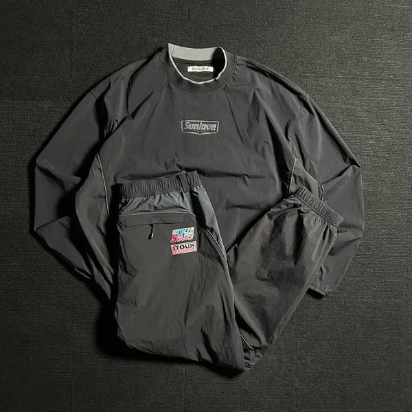 [BUNJANG] SUNLOVE Nylon Pullover Setup / SUNLOVE 썬러브 나일론 풀오버 셋업