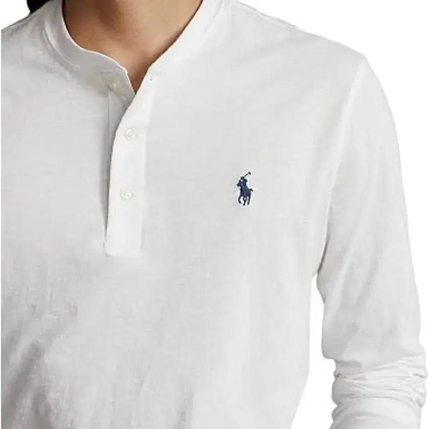 [BUNJANG] Polo Ralph Lauren Slub Jersey Henley Shirt / 폴로 랄프로렌 슬럽 저지 헨리 셔츠