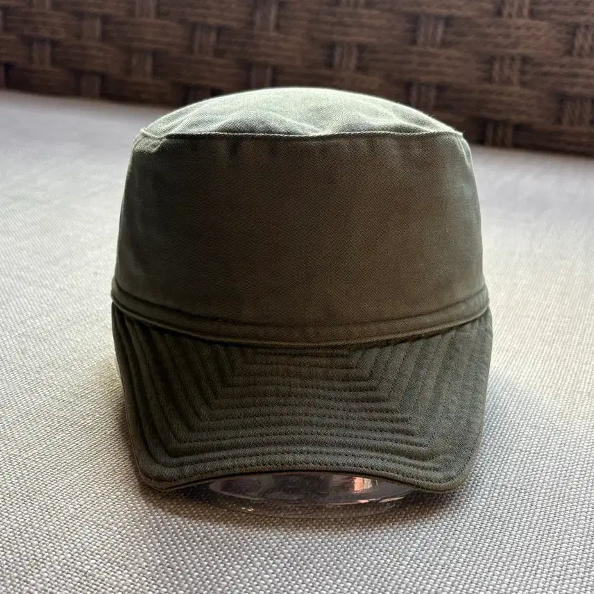[BUNJANG] French Army 70s M64 Olive Moleskin Field Cap / [57] 70s 프랑스군 M64 올리브 몰스킨 캡