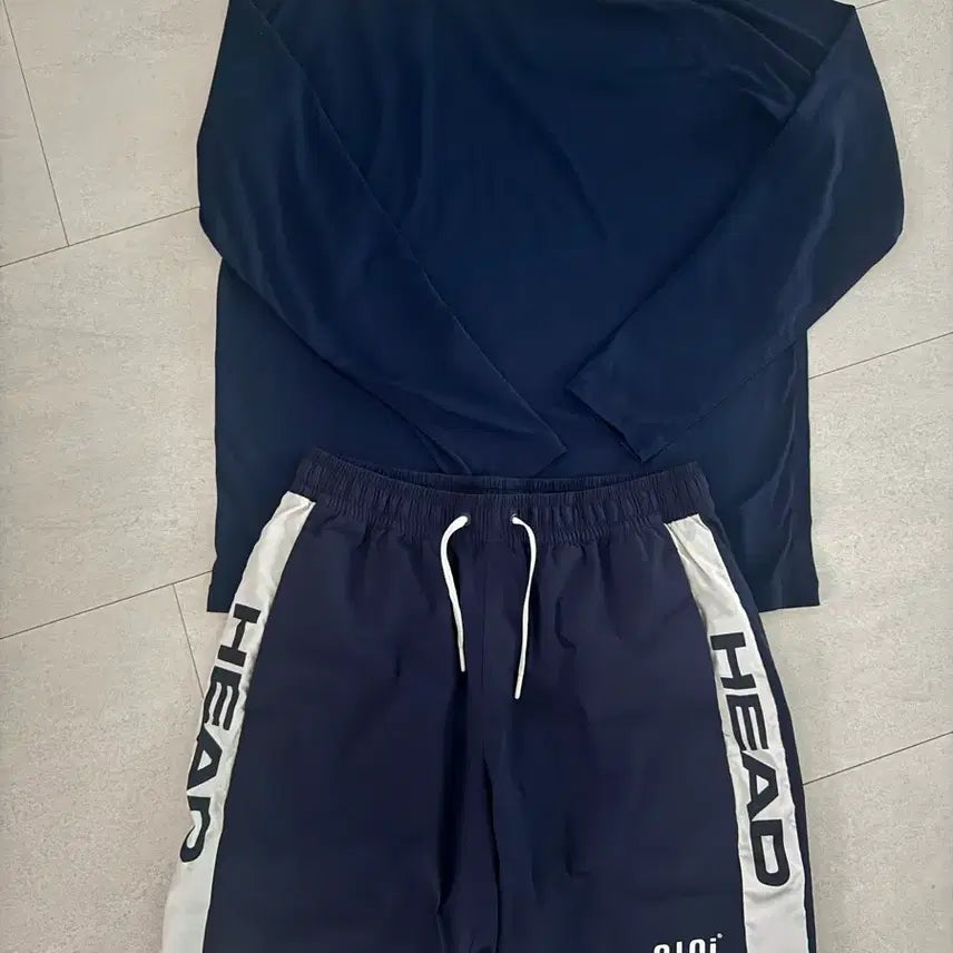 [BUNJANG] HEAD x oioi Collaboration Rash Guard Set / 헤드 oioi 콜라보 래쉬가드