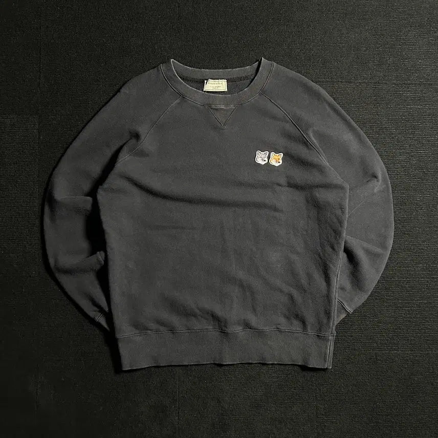 [BUNJANG] Maison Kitsuné Double Fox Head Patch Sweatshirt / 메종키츠네 더블 폭스 헤드 패치 맨투맨