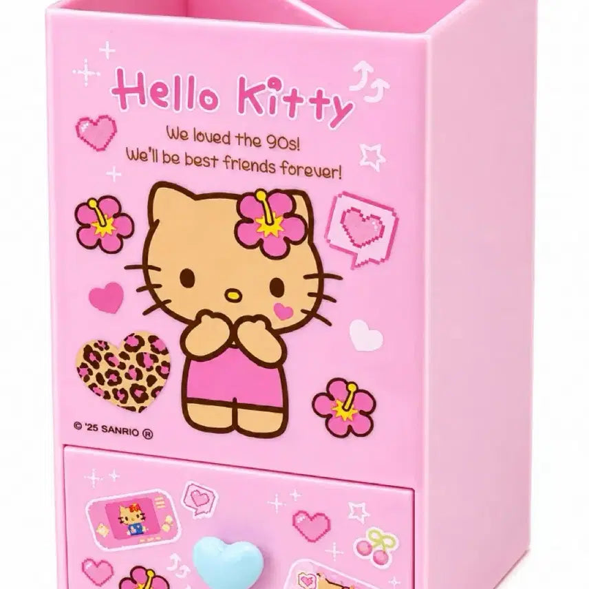 [BUNJANG] Sanrio Hello Kitty Pencil Holder / 정품 산리오 헬로 태닝키티 연필꽂이 펜스탠드 브러쉬 화장품 데스크