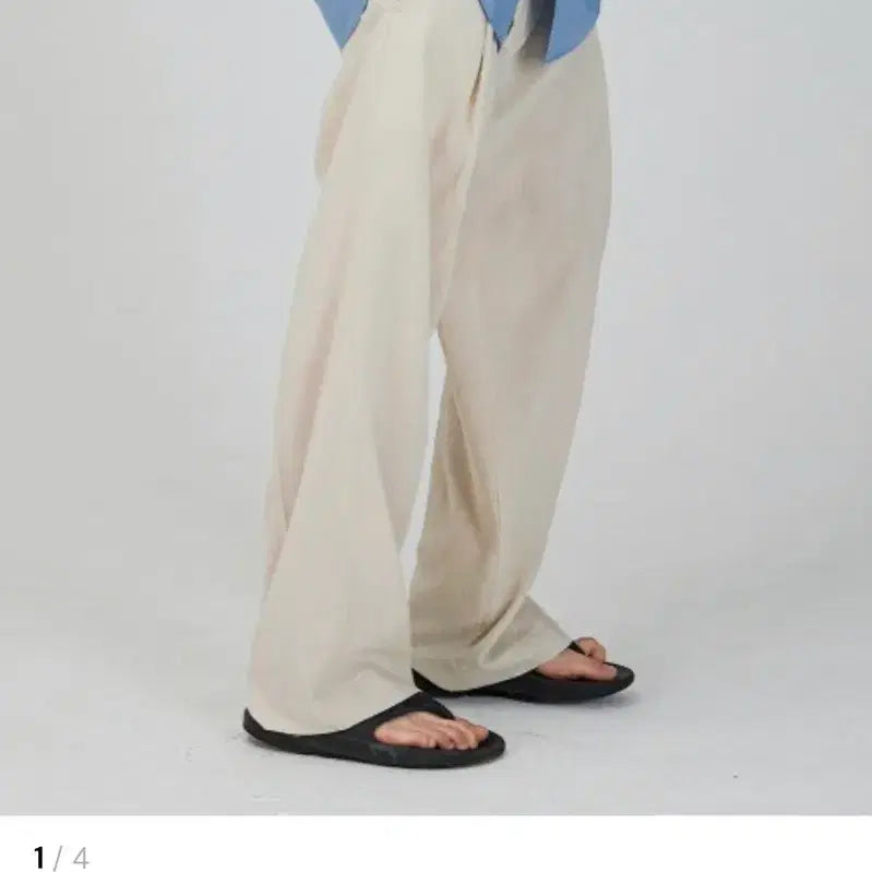 [BUNJANG] AESEP Tencel Linen Wide Pants / 애습 텐셀 린넨 와이드 팬츠