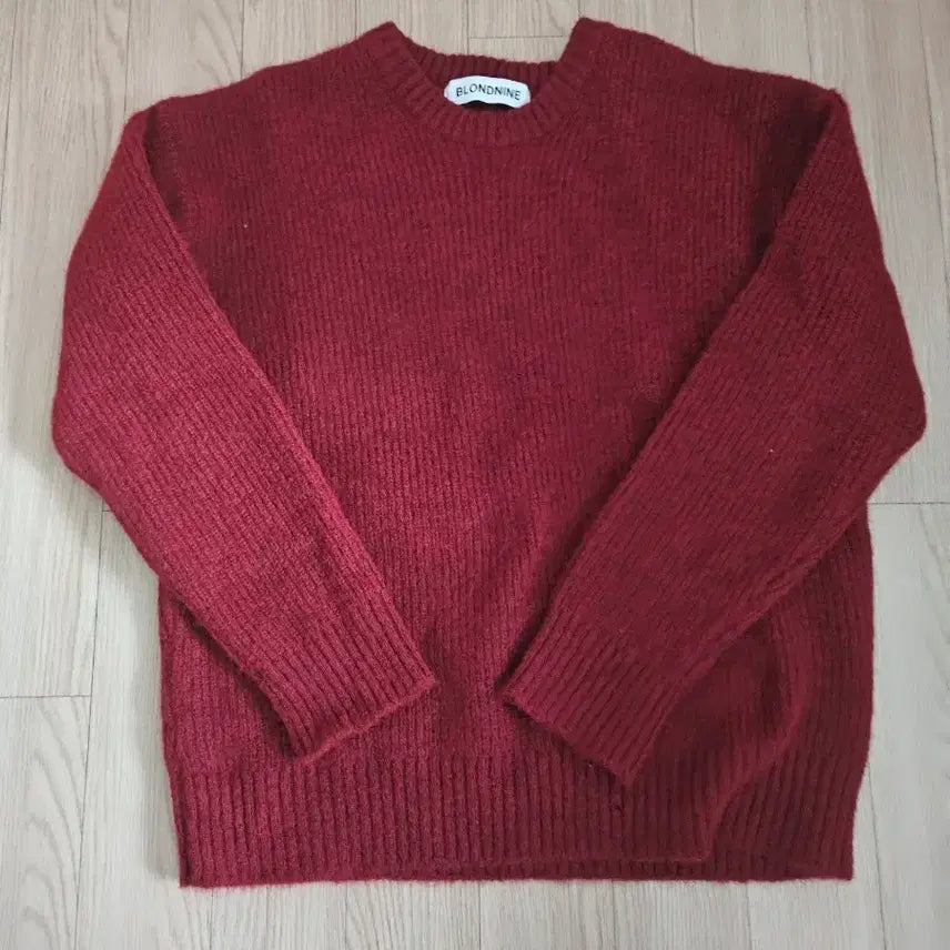 [BUNJANG] Blonde Nine Knit Mahogany Red / [m] 블론드나인 니트 마호가니레드