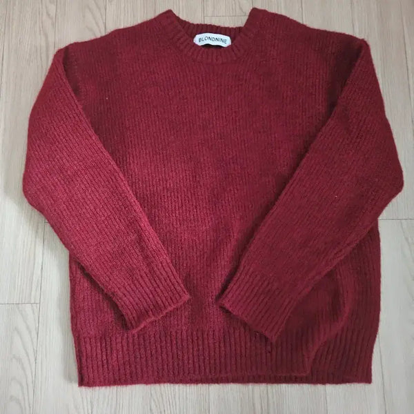 [BUNJANG] Blonde Nine Knit Mahogany Red / [m] 블론드나인 니트 마호가니레드