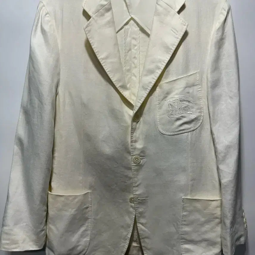 [BUNJANG] Burberry Archive Linen 3-Button Blazer / 희귀매물 버버리 아카이브 린넨 3B블레이져