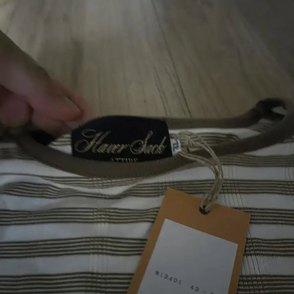 [BUNJANG] Harvessek Jacquard Pattern T-Shirt XL / 하버섹 자카드문양 티셔츠 XL