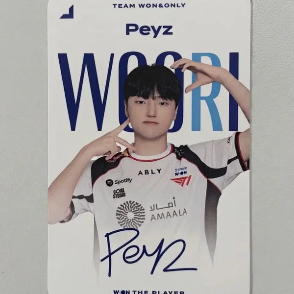[BUNJANG] T1 Faker Peyz LCK Woori Bank Limited Edition Photocard / LCK 우리은행 한정판 포토카드 T1 페이즈 Peyz