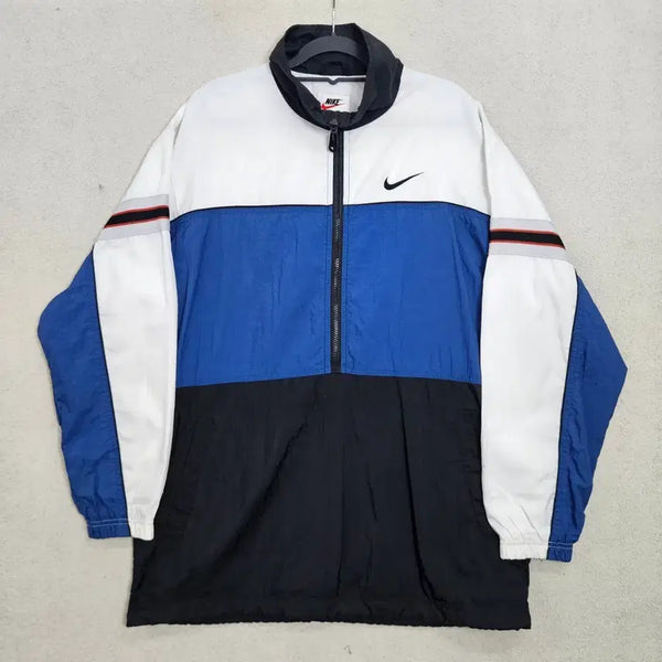 [BUNJANG] Nike 90s Half-Zip Windbreaker Jacket - Size M / 90s 나이키 반집업 바람막이 M