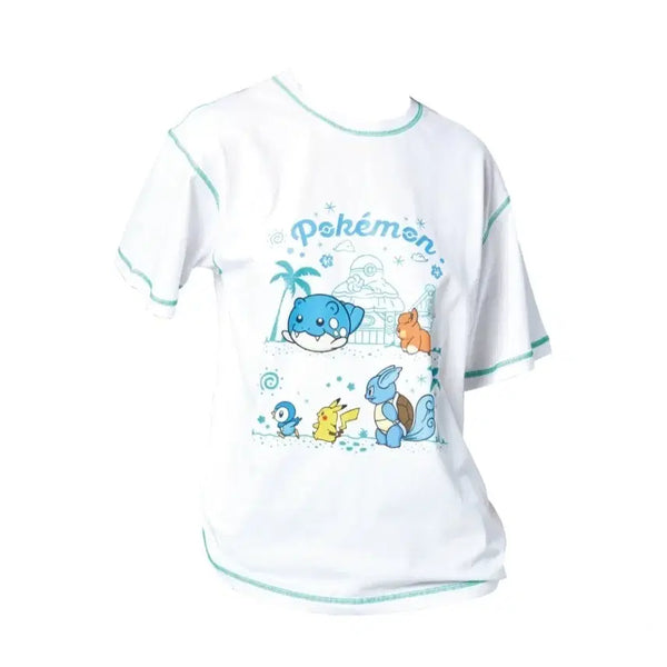 [BUNJANG] Pokemon Chilling Summer Days T-Shirt White XL / 포켓몬 팝업 칠링 써머 데이즈 티셔츠 화이트 반팔