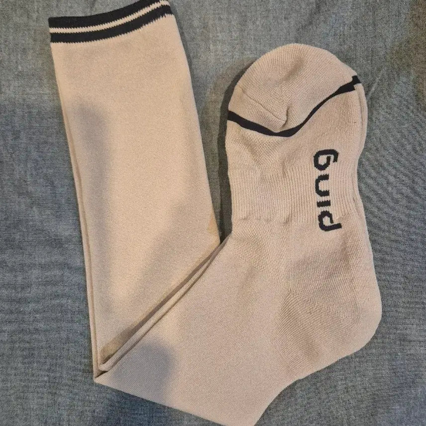 [BUNJANG] PING Golf Knee-High Socks Beige / 핑 골프 니삭스  베이지색