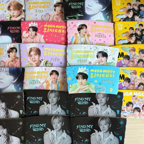 [BUNJANG] NCT WISH Yuushi Rikku Sakuya Jaehee Sion Birthday Special Set Bundle / 급처)엔시티위시 컵홀더 메가커피 생일특전 유우시리쿠사쿠야료재희시온한정판세트일괄