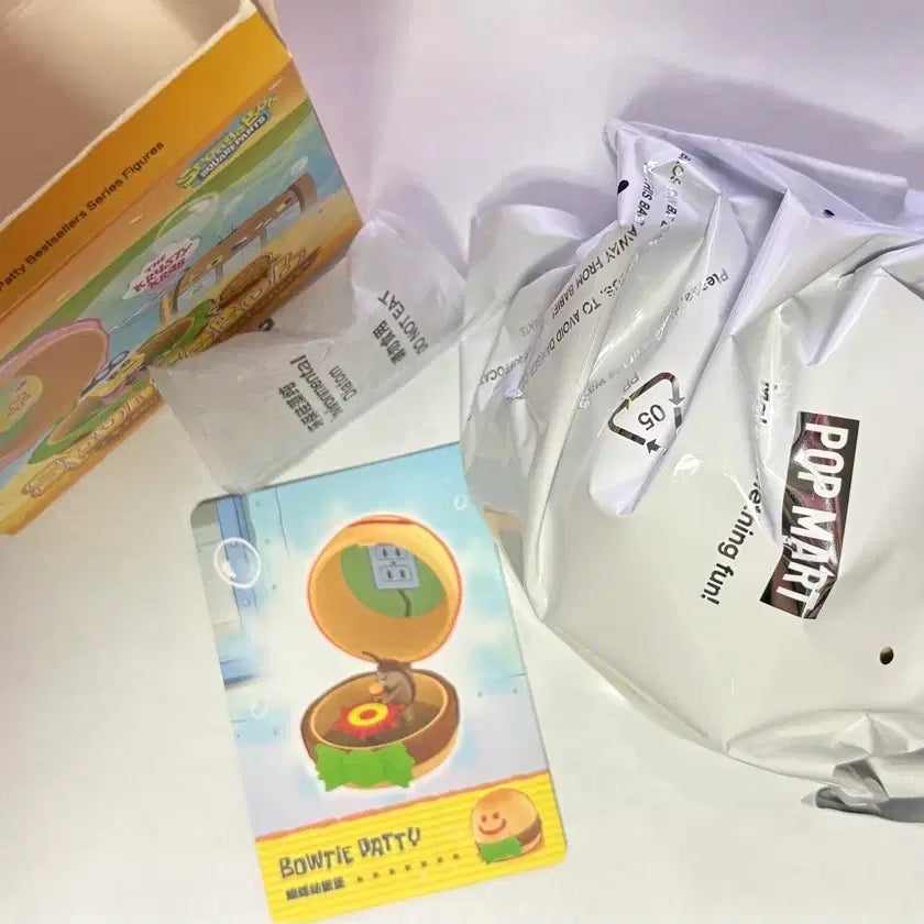 [BUNJANG] Pop Mart SpongeBob Krabby Patty Burger Toy / 팝마트 스폰지밥 크래비 패티 베스트셀러 - 바퀴벌레 버거