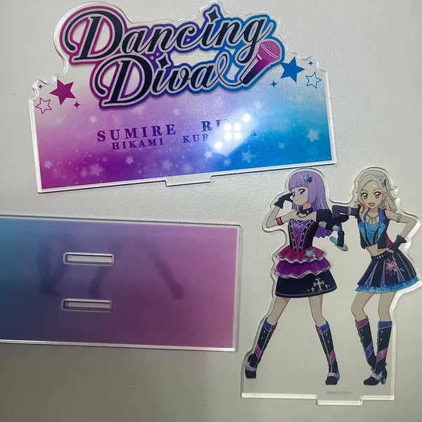 [BUNJANG] Aikatsu! Dancing Diva Unit Acrylic Diorama - Sumire & Rin / 아이카츠 아이엠스타 댄싱디바 디오라마 유닛 아크릴 판매 스미레, 린