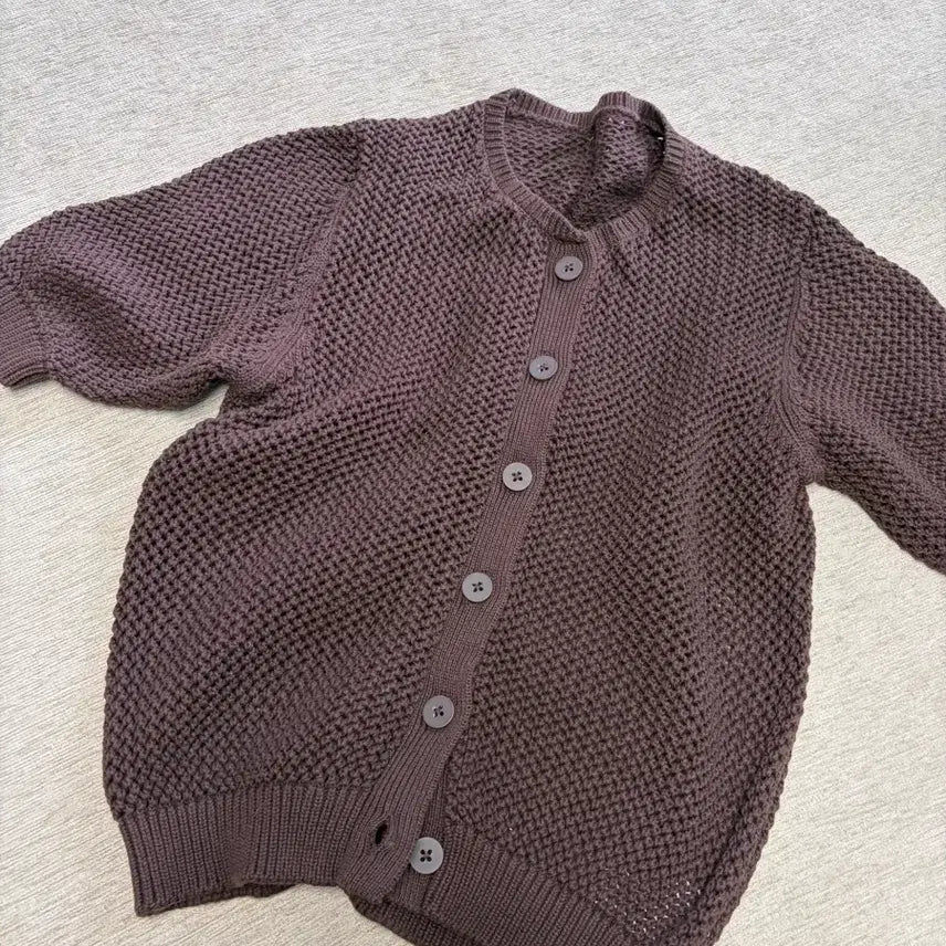 [BUNJANG] Knit Cardigan Brown / 니트 가디건 브라운