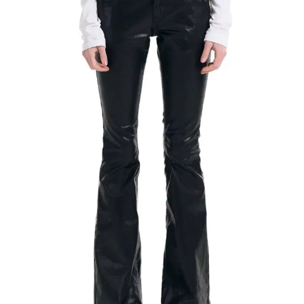 [BUNJANG] Bohemian Seoul Coated Cotton Bootcut Pants / 보헤미안서울) 코팅 코튼 부츠컷 팬츠
