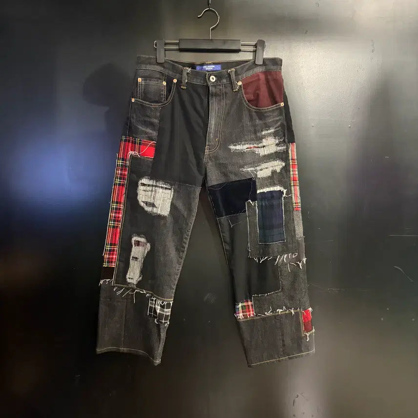 [BUNJANG] Junya Watanabe MAN Selvedge Patchwork Denim Pants 25SS / 준야와타나베 맨 셀비지 패치워크 데님팬츠 25SS