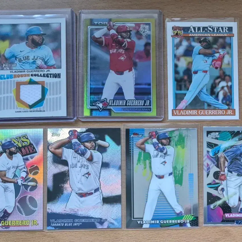 [BUNJANG] MLB Topps Heritage Vladimir Guerrero Jr. Baseball Card Lot (7 Cards) / MLB 탑스, 헤리티지 토론토 블라디미르 게레로 야구카드 7장랏 판매합니다.