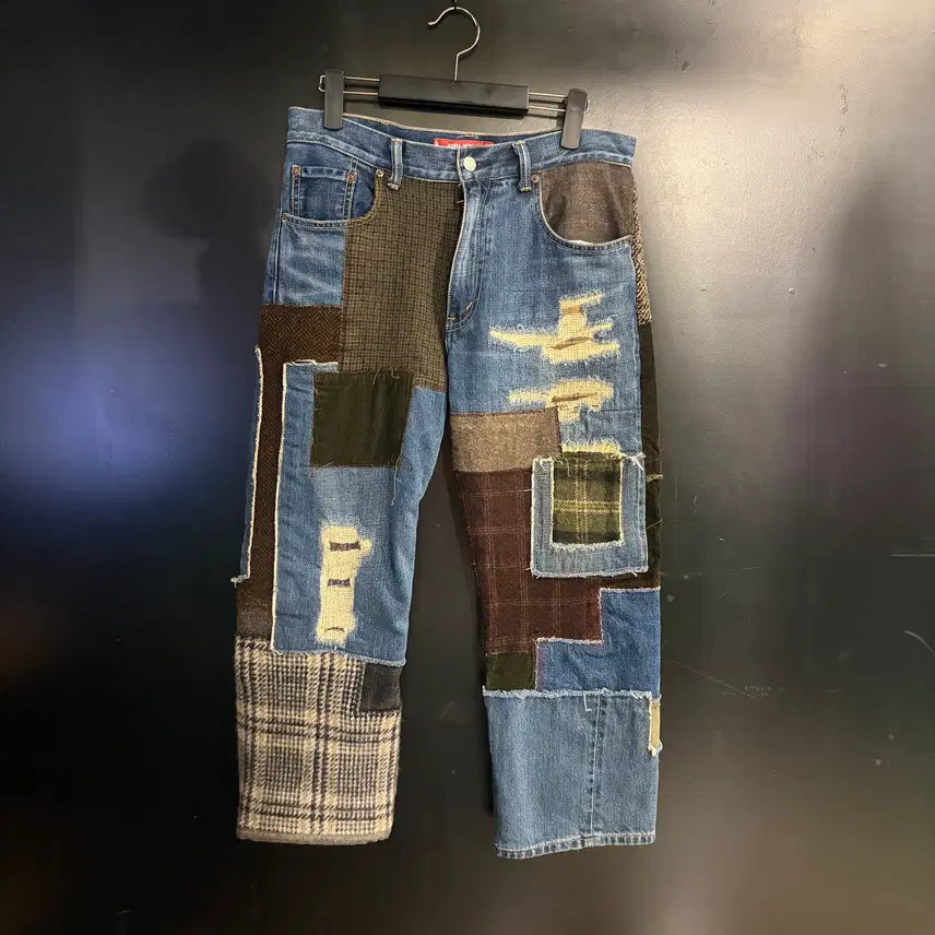 [BUNJANG] Junya Watanabe MAN Levi's Patchwork Denim Pants 24AW / 준야와타나베 맨 리바이스 패치워크 데님팬츠 24AW