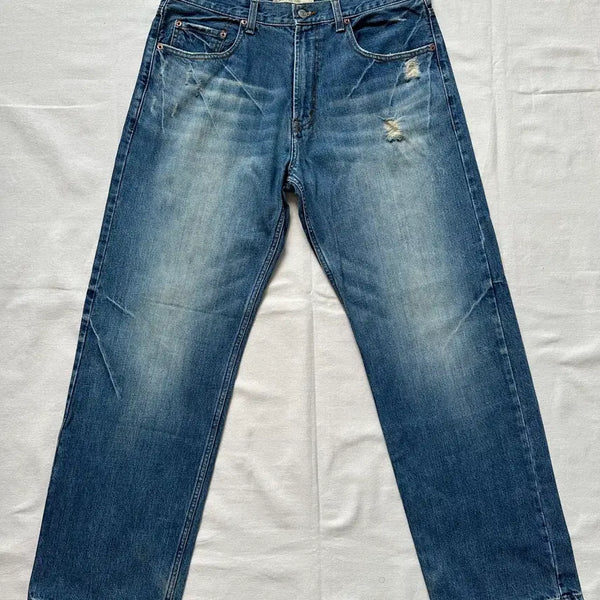 [BUNJANG] Levi's 569 Loose Straight Catwash Denim Pants (Size 34) / 00s 리바이스 569 루즈 스트레이트 캣워싱 데님 팬츠 34