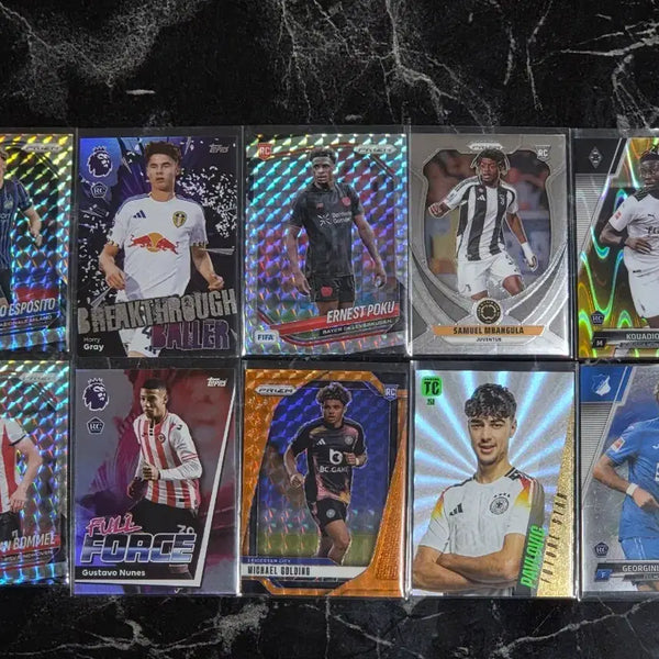[BUNJANG] Soccer Rookie Cards Bundle Set (Pavlovic, Mvula, Esposito, etc.) - 10 Cards / 축구 루키 카드(파블로비치,음방굴라,에스포지토 등) 10종 일괄판매