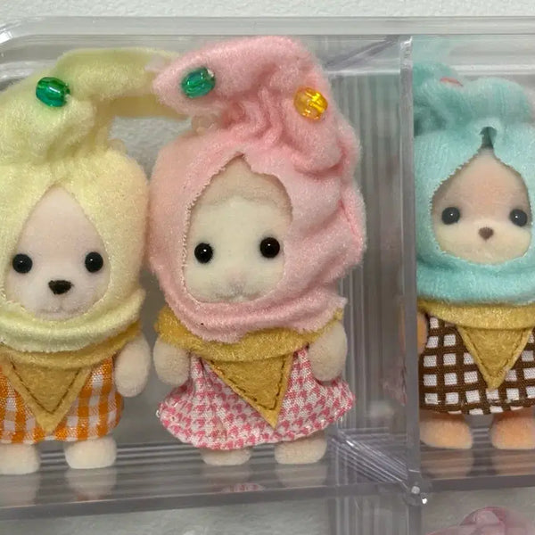 [BUNJANG] Sylvanian Families Ice Cream Trio Displayed Item / 박스o) 실바니안패밀리 아이스크림 트리오 개봉전시품
