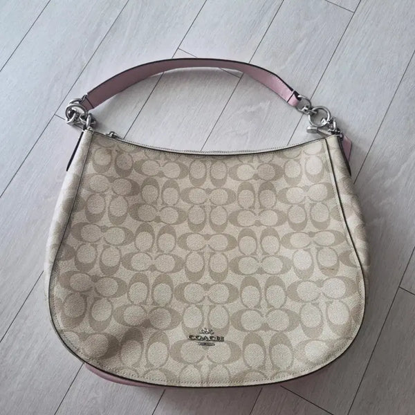 [BUNJANG] Coach Signature Shoulder Bag Pink / 코치 시그니처 숄더백 핑크