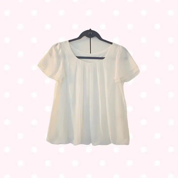 [BUNJANG] Angel Balloon Blouse Cream Ivory Vintage Mori Girl / 히메갸루 엔젤 벌룬 블라우스 크림 아이보리 빈티지 모리걸