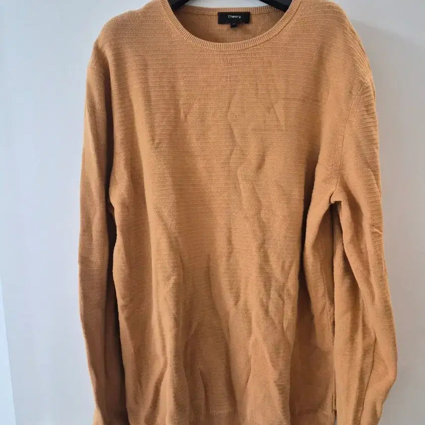 [BUNJANG] Theory Crewneck Knit Sweater / 띠어리 셔츠 니트 황갈색