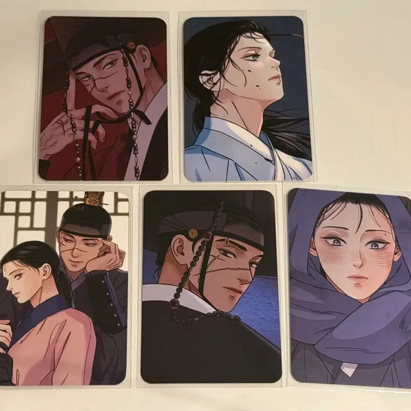 [BUNJANG] Kal-gwa Kkot (Sword and Flower) Vol. 1-4 First Edition Bundle Set Photocard / 칼과꽃 단행본 초판 포카 5장 일괄