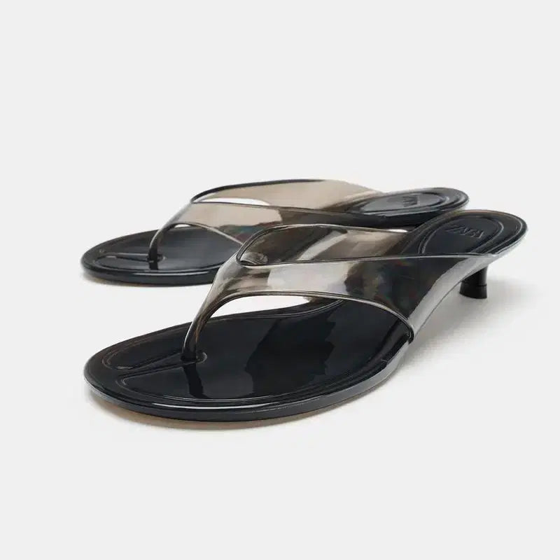 [BUNJANG] ZARA Jelly Kitten Heels Sandals / 자라 zara 젤리 키튼 샌들 240