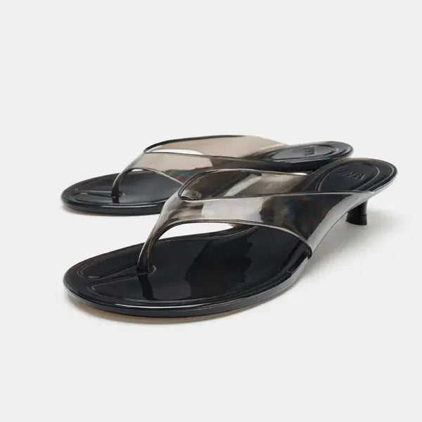 [BUNJANG] ZARA Jelly Kitten Heels Sandals / 자라 zara 젤리 키튼 샌들 240