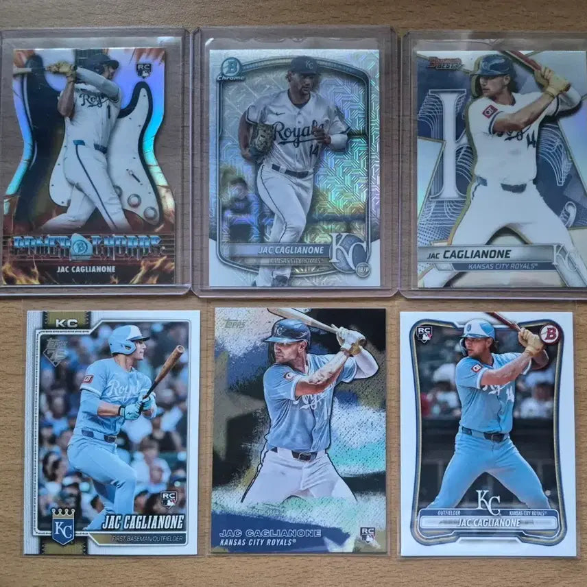 [BUNJANG] MLB Topps Bowman Jack Gaghanion Kansas City Royals Rookie Card Lot (6 Cards) / MLB 탑스, 바우만 캔자스시티 잭 캐글리온 루키카드 6장랏 판매합니다.