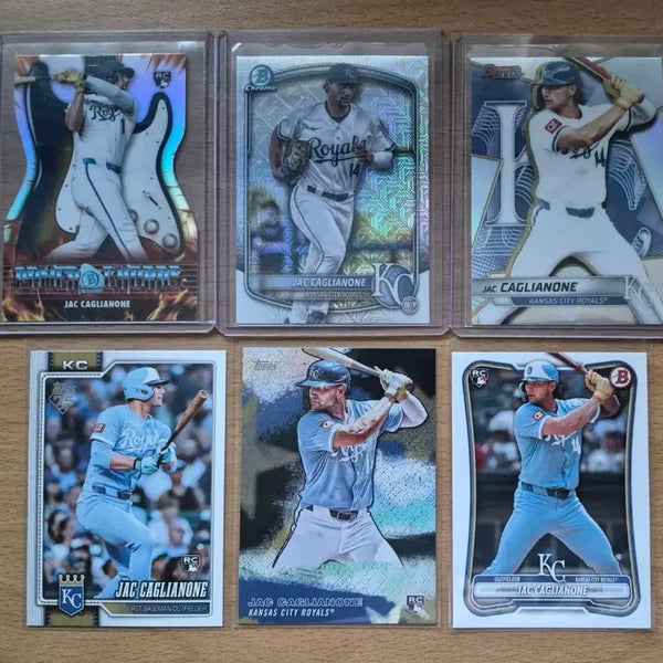 [BUNJANG] MLB Topps Bowman Jack Gaghanion Kansas City Royals Rookie Card Lot (6 Cards) / MLB 탑스, 바우만 캔자스시티 잭 캐글리온 루키카드 6장랏 판매합니다.