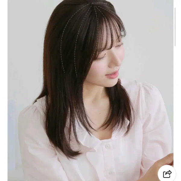 [BUNJANG] Yeouu Wig Human Hair Top Piece / 여우가발) 인모 정수리가발w3002