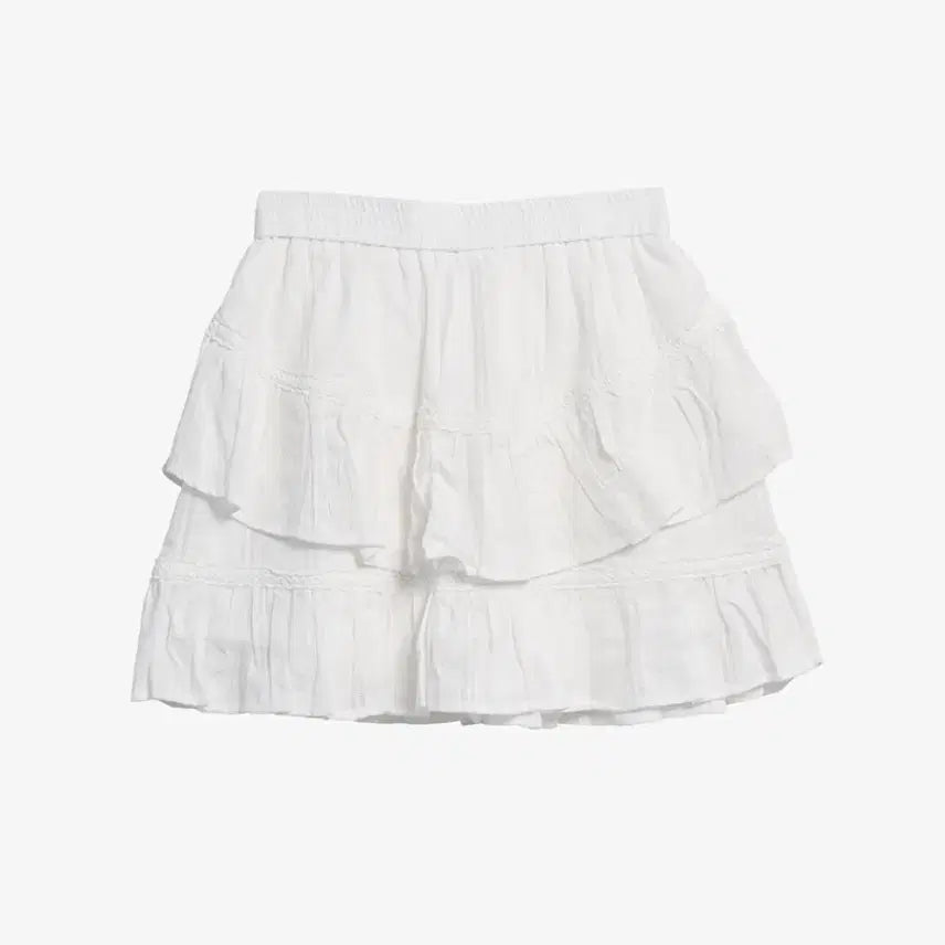 [BUNJANG] Tiered Ruffle Flare Mini Skirt Pants / 캉캉 플레어 밴딩 미니스커트 바지