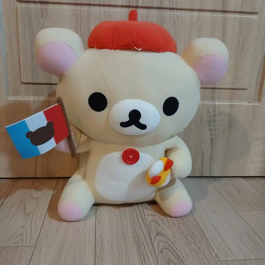 [BUNJANG] Rilakkuma Bonjour Ichiban Kuji C Prize Medium/Large Plush Doll (2010) / 희귀,유일매물)2010 봉쥬르 코리락쿠마 이치방쿠지 c상 중형 대형 인형