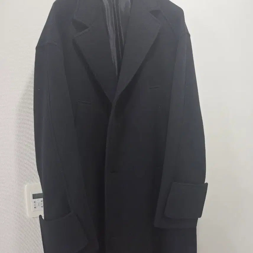 [BUNJANG] Wooyoungmi 21FW '178' Turn-Up Collar Wool Coat Black / (48)우영미 21fw 178 턴업코트 블랙