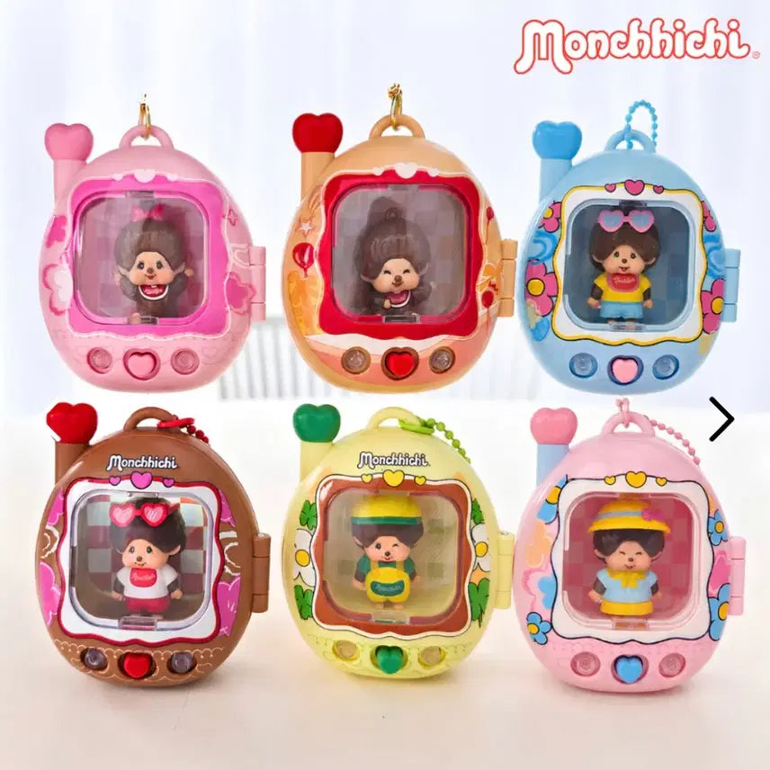 [BUNJANG] Monchhichi Tamagotchi Keychain / 몬치치 다마고치 키링