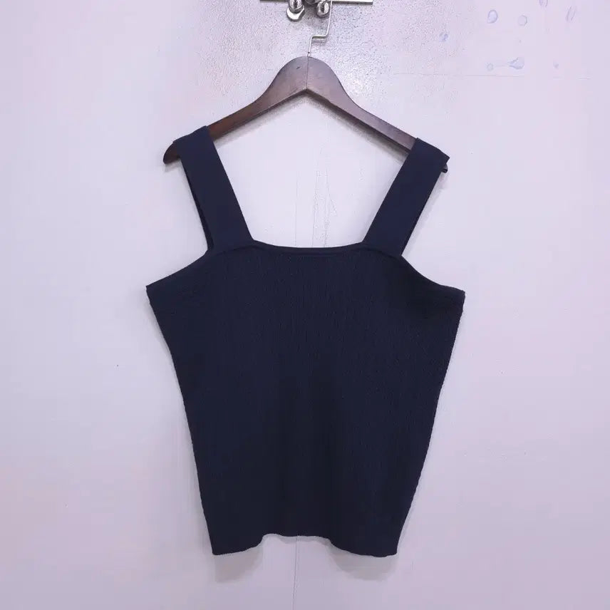 [BUNJANG] Cresson 25ss Sleeveless Knit Top - Navy / 크레송) 25ss 여름 끈나시 니트탑 -77