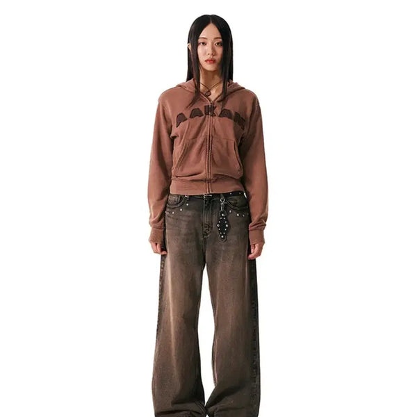 [BUNJANG] Akham Multi Studded Denim Pants / 아캄 Multi studded denim pants