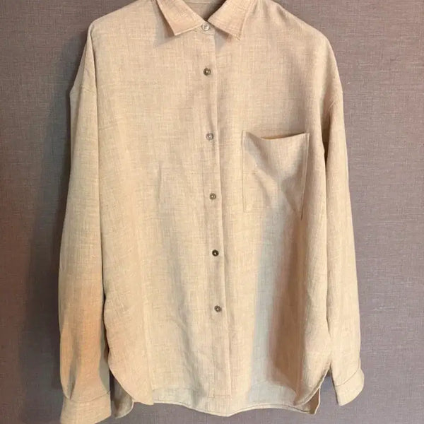 [BUNJANG] JEANASIS Beige Shirt F Size / JEANASIS 베이지 셔츠 Japan